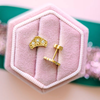 Crown Stud Earrings