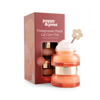 Poppy + Pout Lip Care Trio - Pomegranate Peach