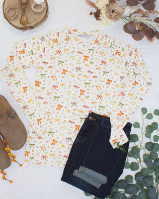 Blair Long Sleeve Top - Harvest Bows