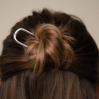 Mini Metal French Hair Pin & Clips 3pc Set - Silver