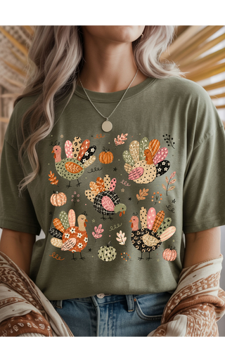 Fall Turkeys Graphic Tee