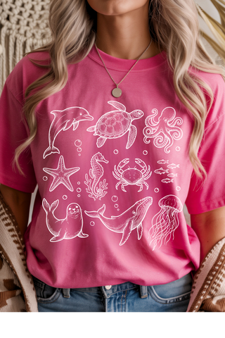 Sea Animals Graphic Tee