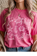 Heather Heliconia Gildan Tee