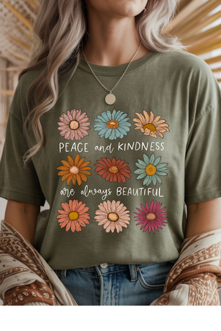 Peace & Kindness Graphic Tee