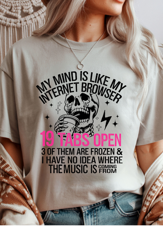 19 Tabs Open Graphic Tee