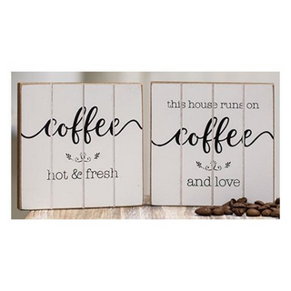 Coffee Block Signs