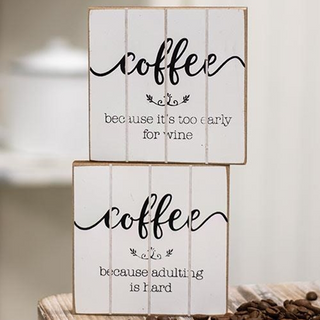 Coffee Block Signs