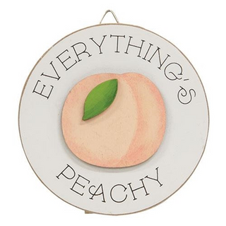 Peach Mini Round Easel Signs