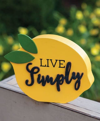 Live Simply Lemon Sitter