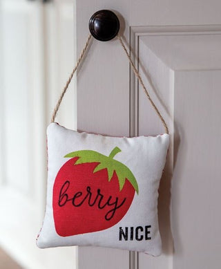 Berry Nice Strawberry Pillow Ornament