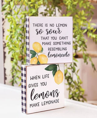 Lemonade Square Block Sign