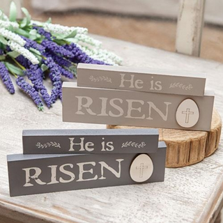 He Is Risen Sign Set