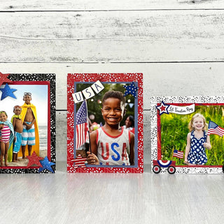 Patriotic Star Magnets Set of 6