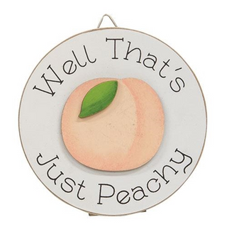 Peach Mini Round Easel Signs