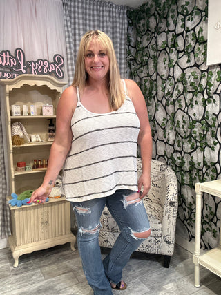 O'Hara Destroyed Straight Jeans