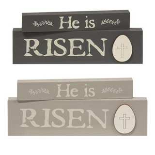 He Is Risen Sign Set