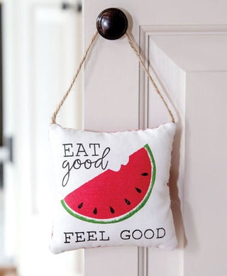 Eat Good Watermelon Pillow Ornament