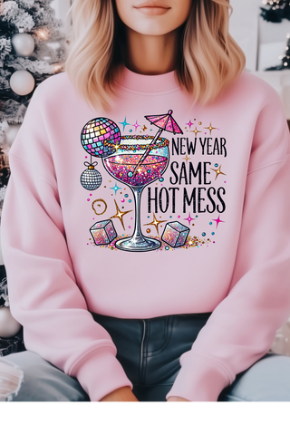 New Year Hot Mess Sweatshirt