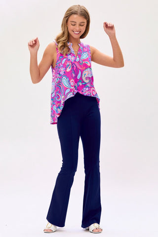 Dear Scarlett Lizzy Tank Top in Paisley Pink