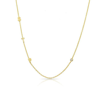 Custom Mini Adore Initial Necklace - Water Resistant