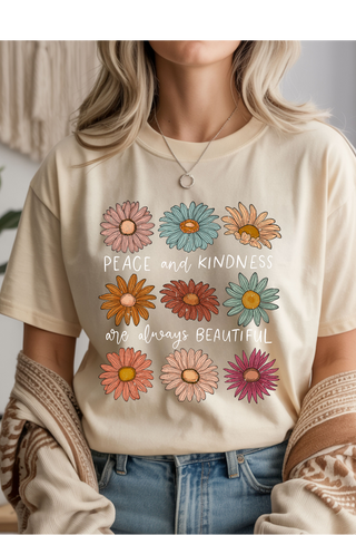 Peace & Kindness Graphic Tee
