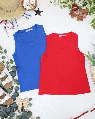 Noelle Tank - Blue