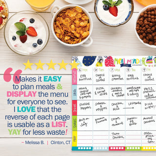 52-Week Meal Minder® Weekly Menu Planner Pad