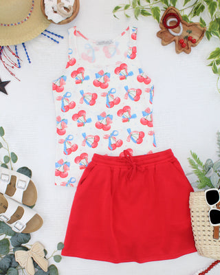 Romy Tank - Patriotic Cherries