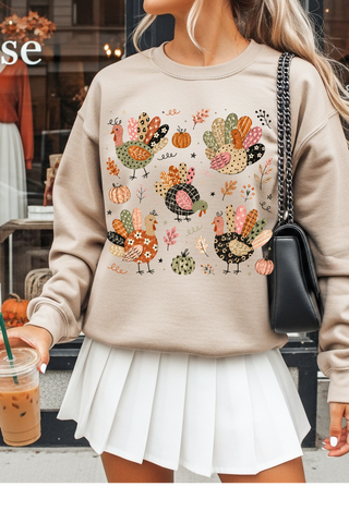 Fall Turkeys Graphic Tee