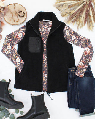 Sherpa Vest - Black