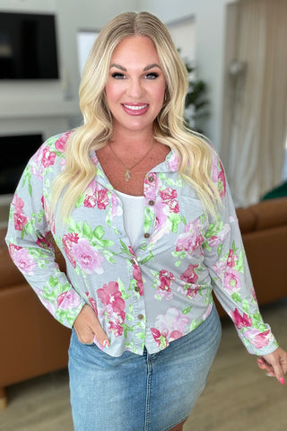 Thinking On It Open Back Floral Top