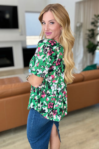 Wild and Bright Floral Top