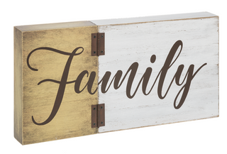 Family Hinged Sign