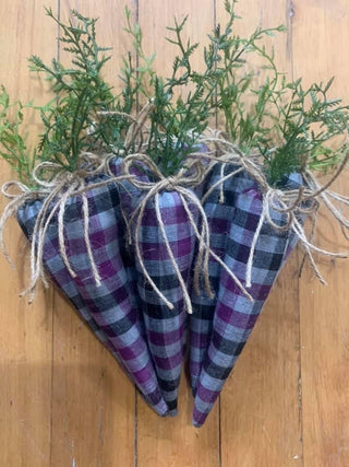 Purple Plaid Farmhouse Carrots