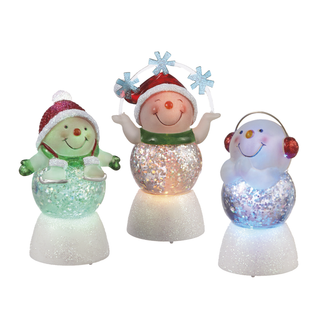 Lighted LED Snowman Mini Shimmers