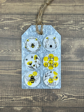 Bee & Floral Magnet (6 pc. set)