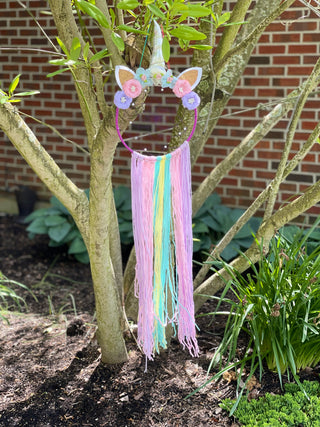 Unicorn Macrame Wall Hanging