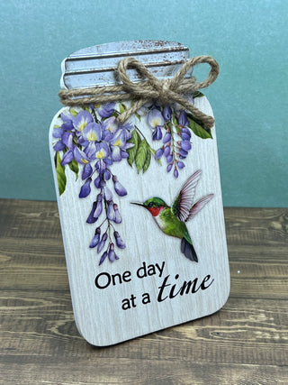 Printed Mason Jar Easel Signs