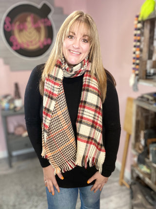 Long Plaid Scarf