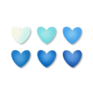 Winter Heart Magnets Set of 6