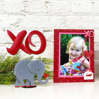 Elephant with Heart Magnet