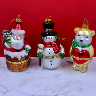 Vintage Hinged Ornaments