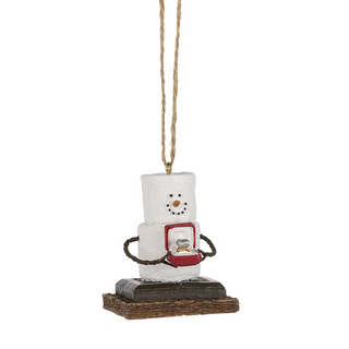 S'mores Engaged Ornament
