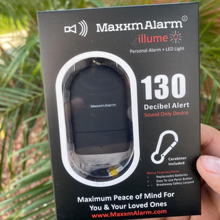 MaxxmAlarm illume Personal Alarm + LED Light