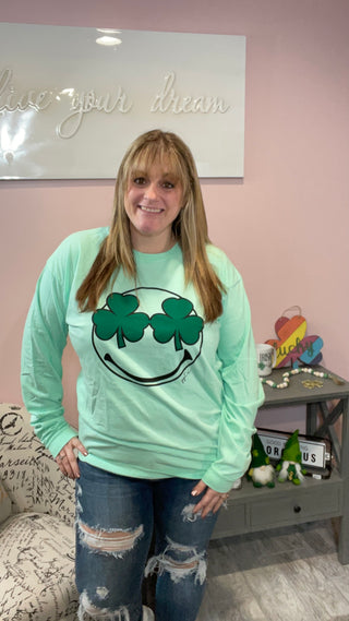 Shamrock Smiley Tee