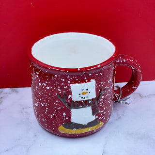 S'Mores Snowman Dolomite Mugs