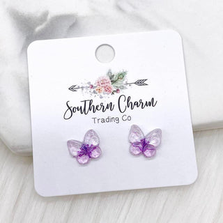 12mm Butterfly Earrings