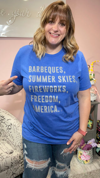 4th of July List Tee