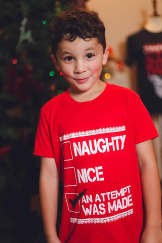 Naughty or Nice Kids Tee