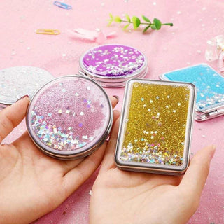 Glitter Compact Mirror